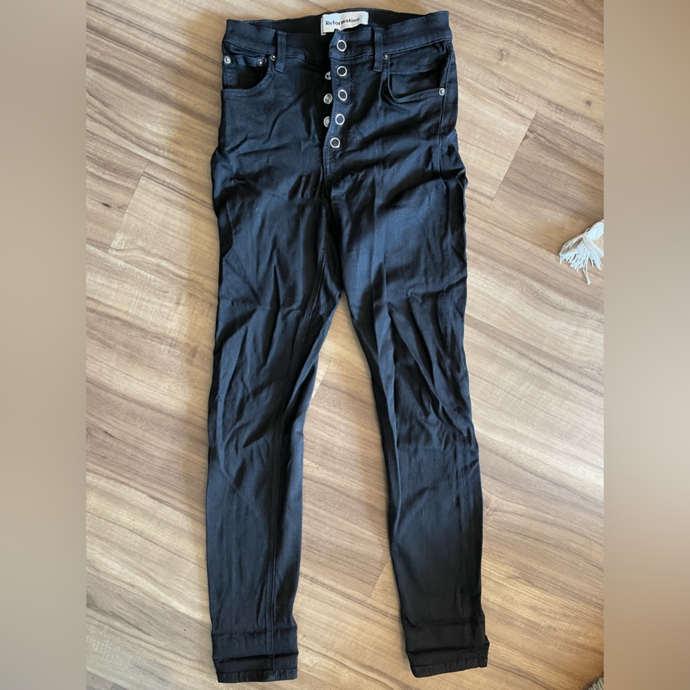 Reformation high waisted skinny jeans